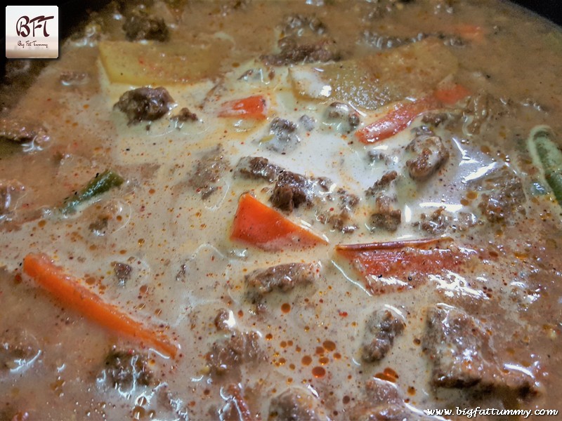 Preparation of Beef and Vegetable Curry