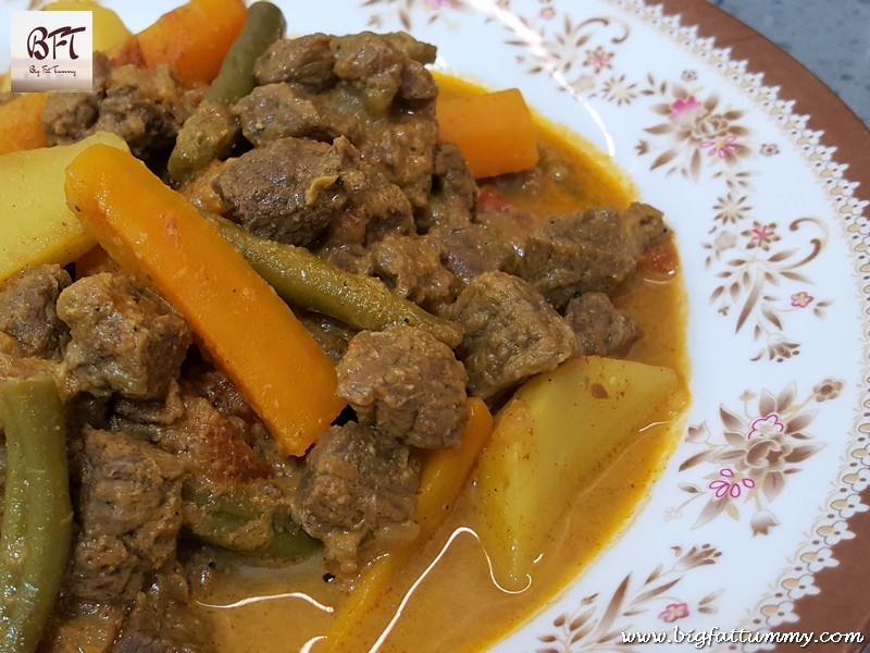 Preparation of Beef and Vegetable Curry
