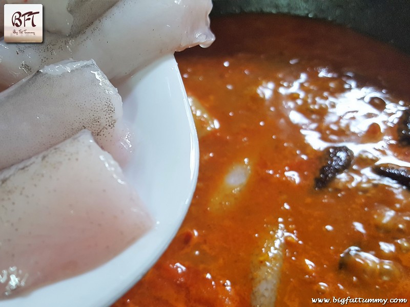 Preparation of East Indian Bombay Duck Curry