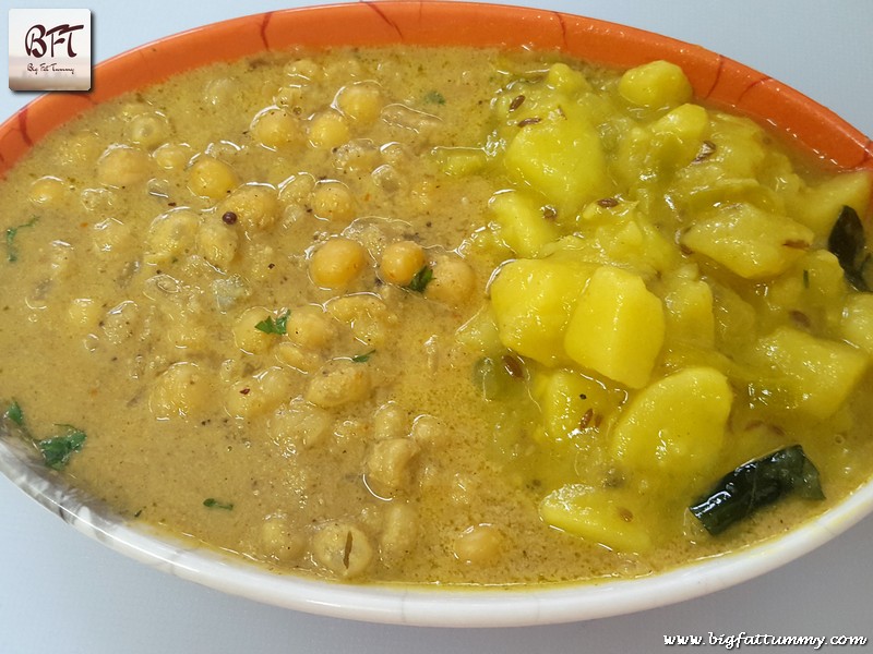 Goan Potato Patol Bhaji and Chana Ros