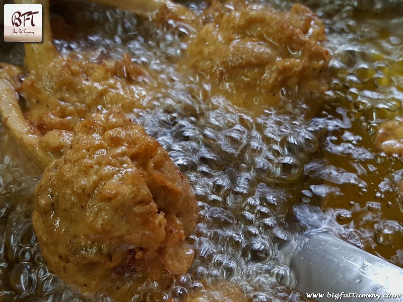 Preparation of Chicken Lollipops