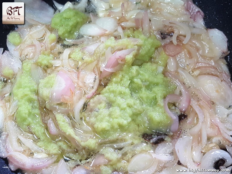 Preparation of Coconut Pulao