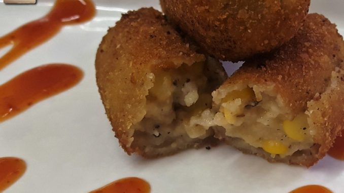 Cheesy Corn Croquettes