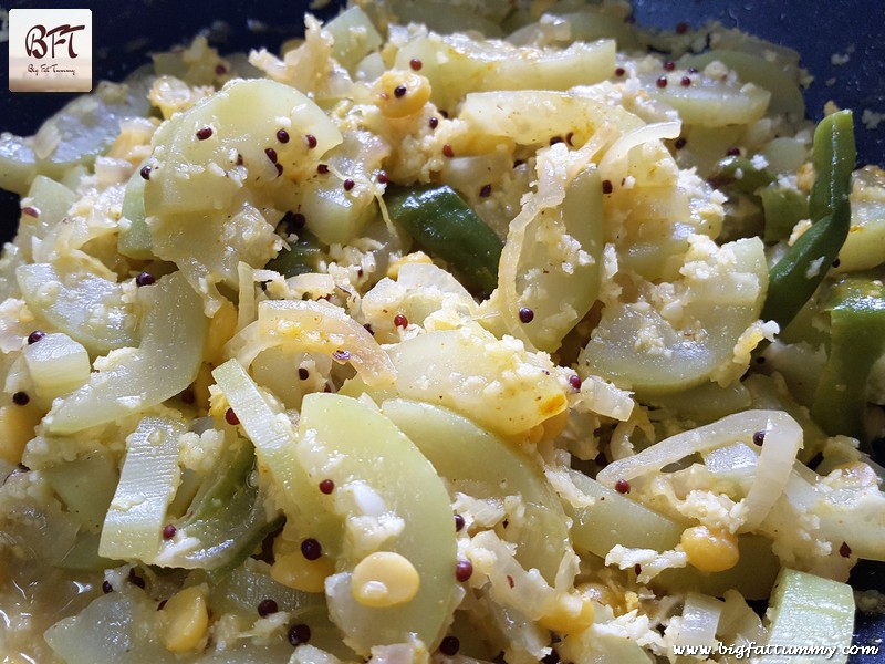 Doodhi Stir Fry 05 Doodhi Chana Bhaji