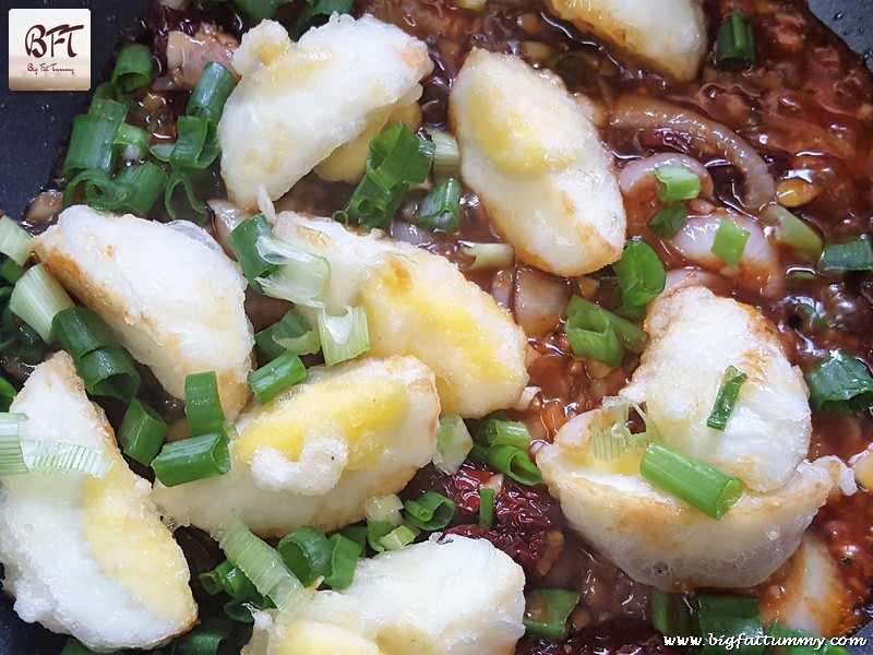 Preparation of Egg Honey Chilli