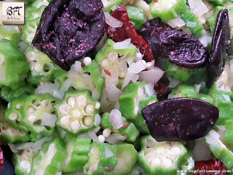 Preparation of Goan Lady Finger Stir Fry