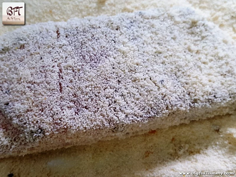 Preparation of Sea Bass Fillet Rava Fried