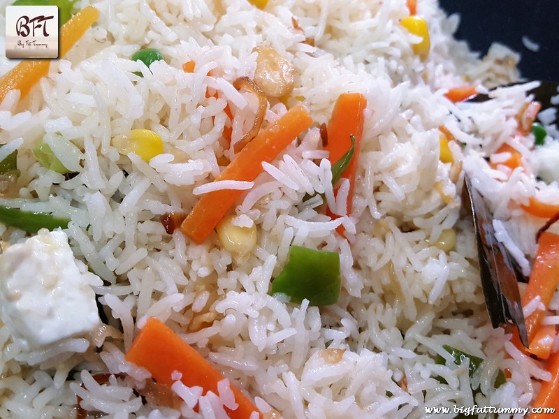 Preparation of Vegetable Pulao