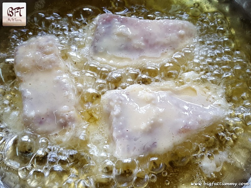 Preparation of Batter Fried Fish for Chinese Preps