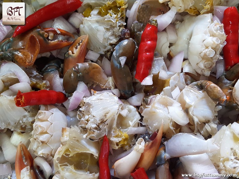 Preparation of Goan Crab Sukkem