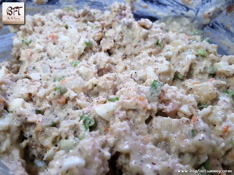 Preparation of Goan Kingfish Mayonnaise Salad