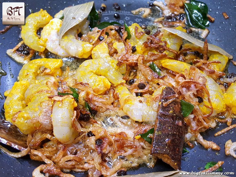 Preparation of Prawn Pulao with Coconut Milk - V.1.