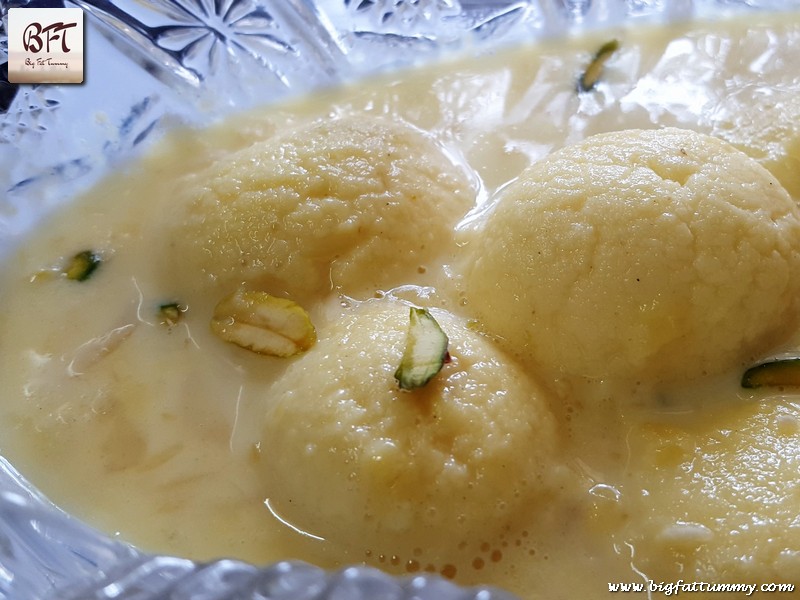 Preparation of Rasmalai