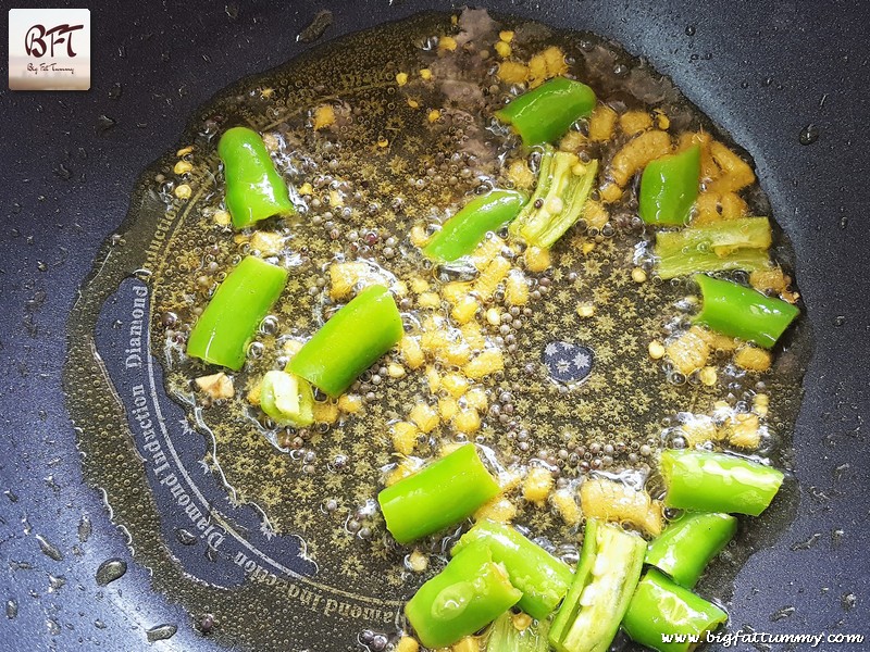 Preparation of Cabbage Channa Dal Bhaji