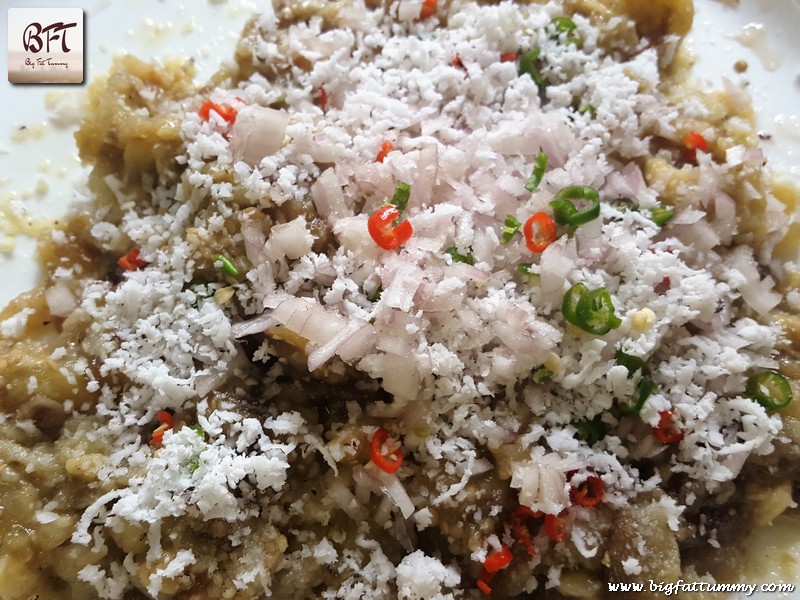 Preparation of Goan Brinjal (Eggplant) Bharta