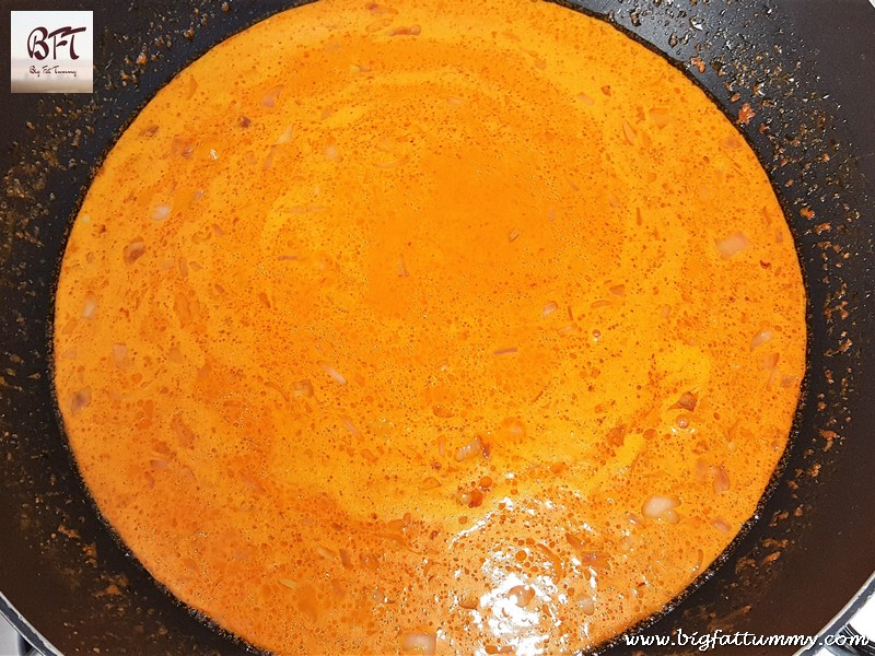 Preparation of Goan Egg Drop Curry