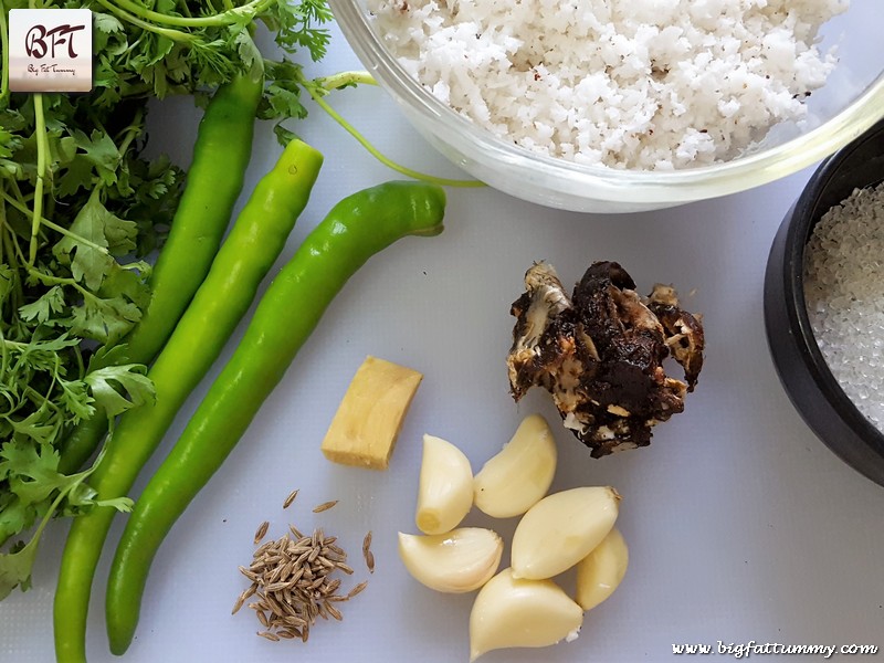 Preparation of Goan Green Coconut Chutney