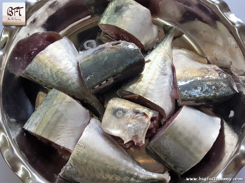 Preparation of Hot & Tangy Mackerel Curry