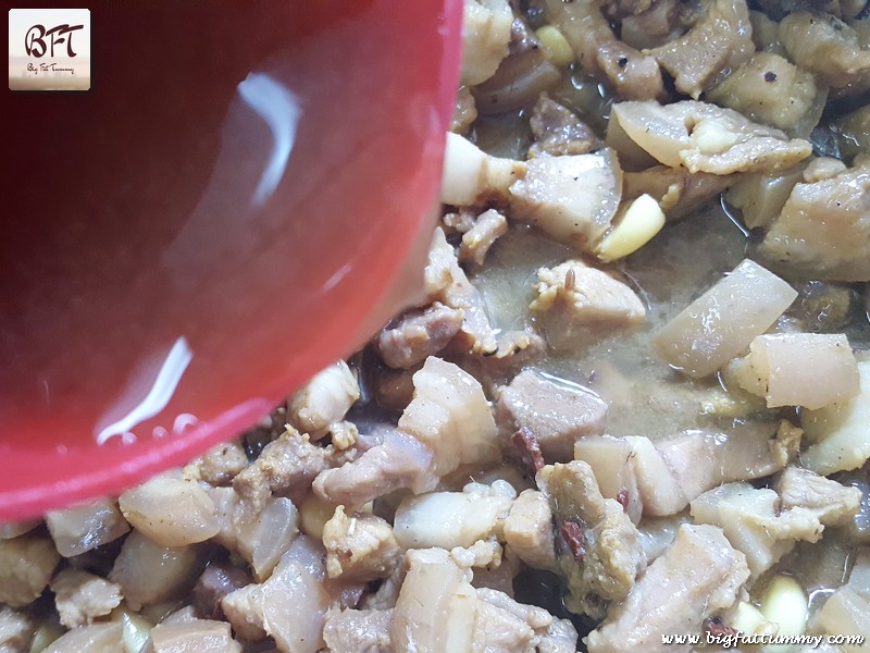 Making of Hubby's Pork Curry