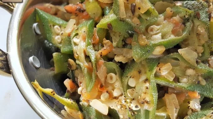 Okra Kali Miri Stir Fry