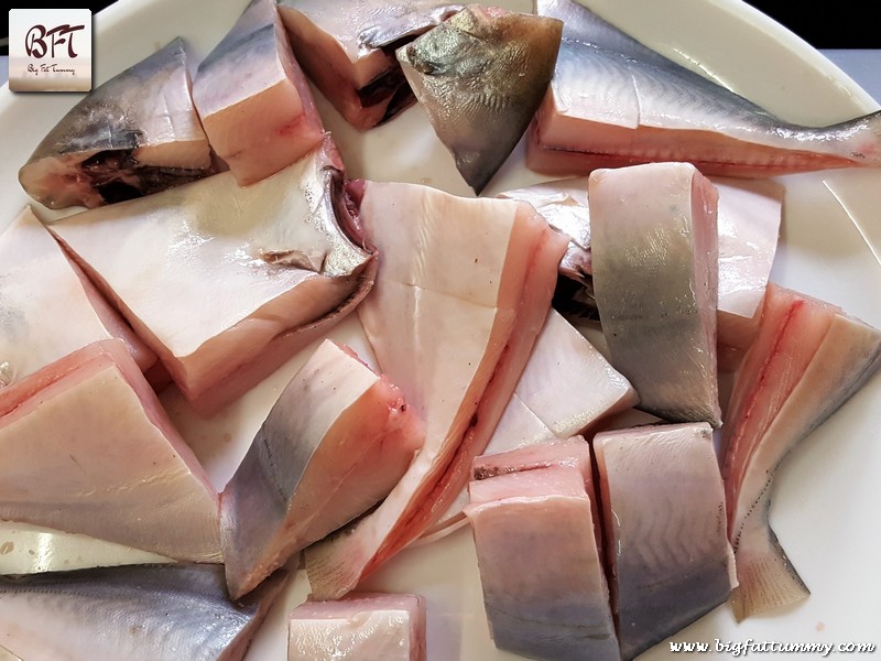 Preparation of Pomfret in a Creamy Coconut Sauce
