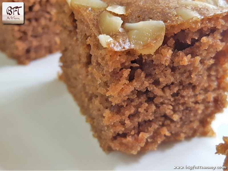 Preparation of Steamed Chocolate Cake - made with biscuits.