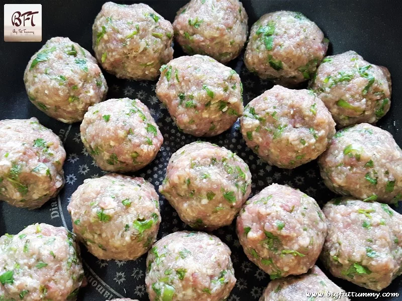 Making of Mutton Koftas in a Tomato Gravy