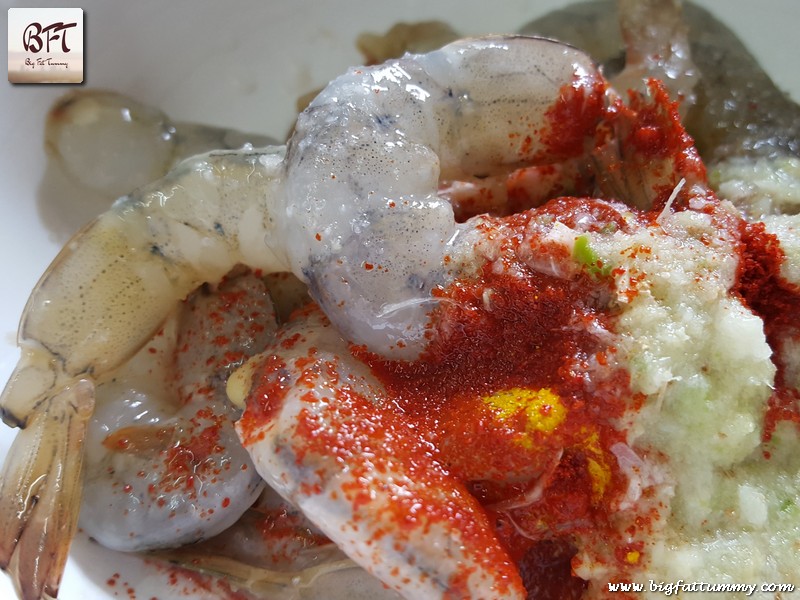 Preparation of Crispy Prawns