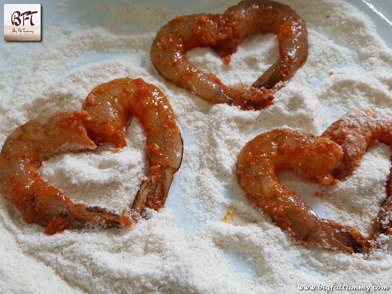Preparation of Crispy Prawns
