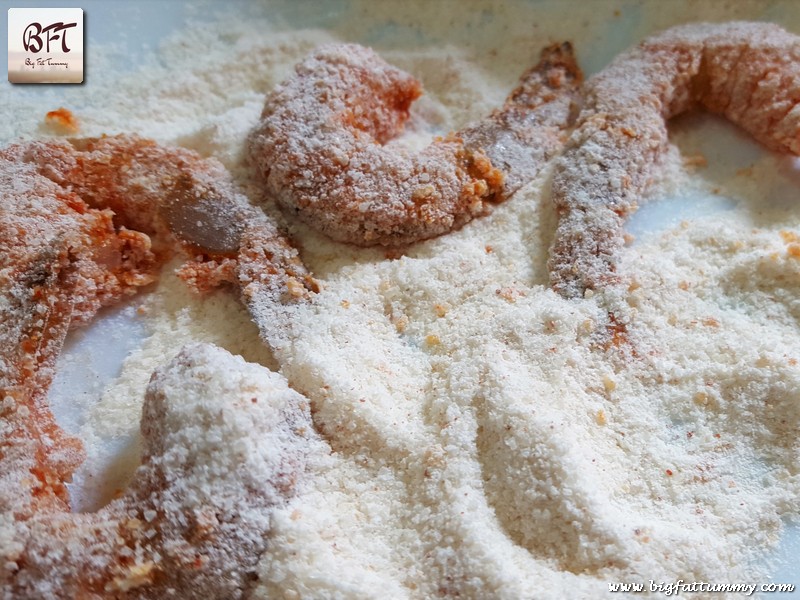 Preparation of Crispy Prawns