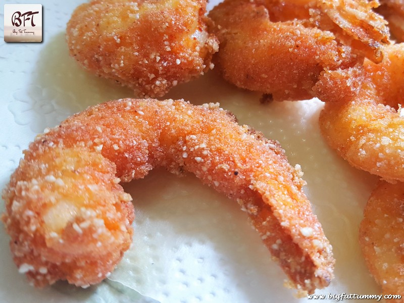 Preparation of Crispy Prawns