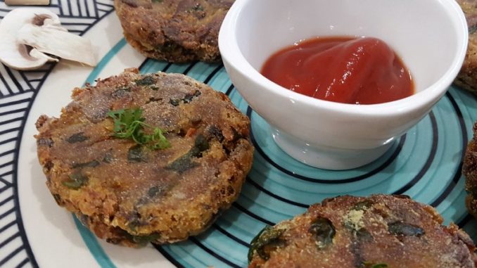 Goan Almyache Dangar / Mushroom Cutlets