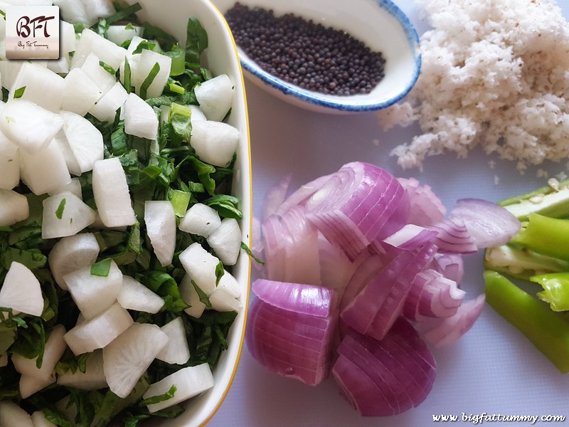 Making of Goan Moolo Bhaji