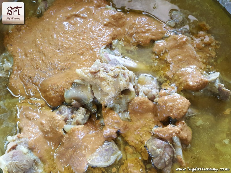 Preparation of Mutton Coconut Curry