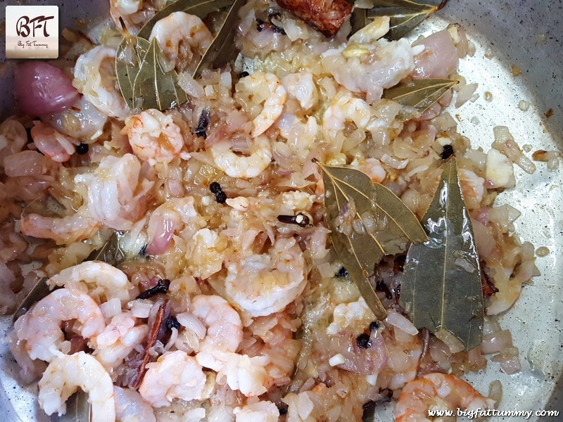 Making of Prawn Pulao with Coconut Milk - V.2.