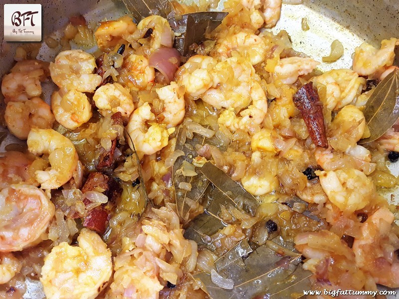 Making of Prawn Pulao with Coconut Milk - V.2.