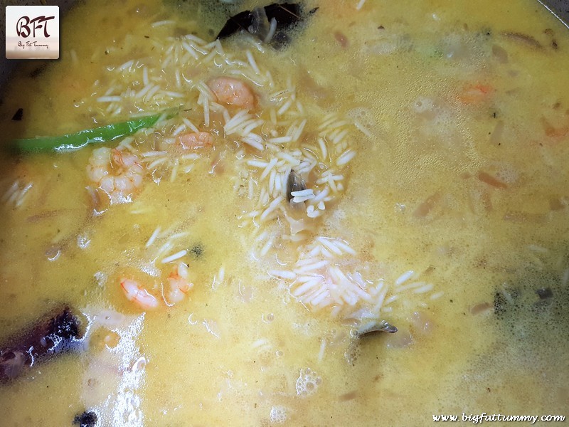 Making of Prawn Pulao with Coconut Milk - V.2.