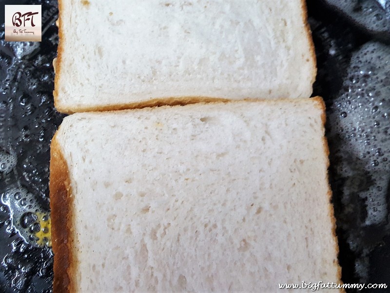 Making of Toasted Chicken Cheese Sandwich