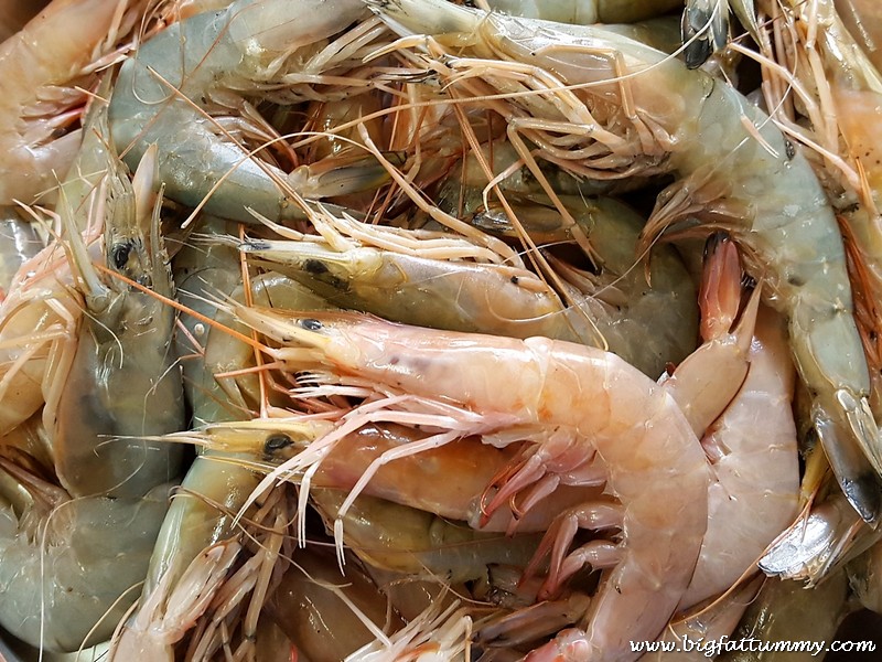 Preparation of Goan Prawn Molho