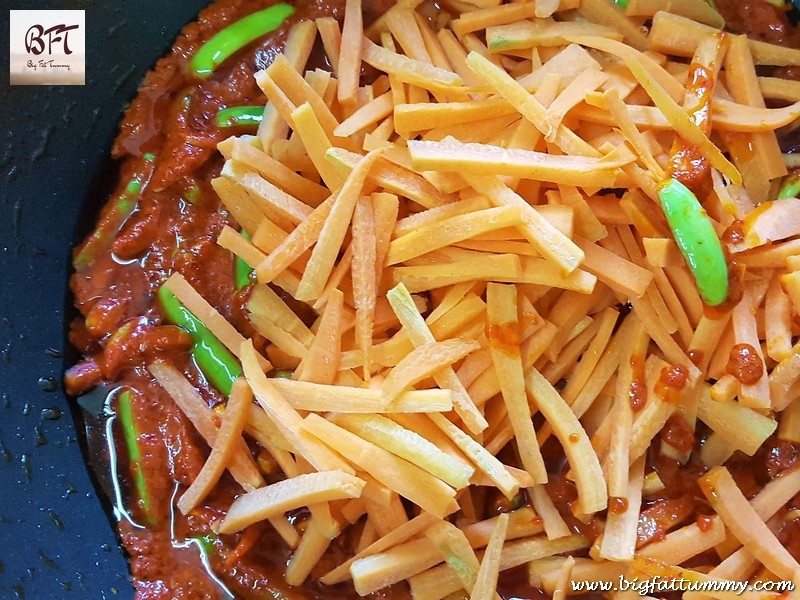 Making of Tendli and Carrot Pickle