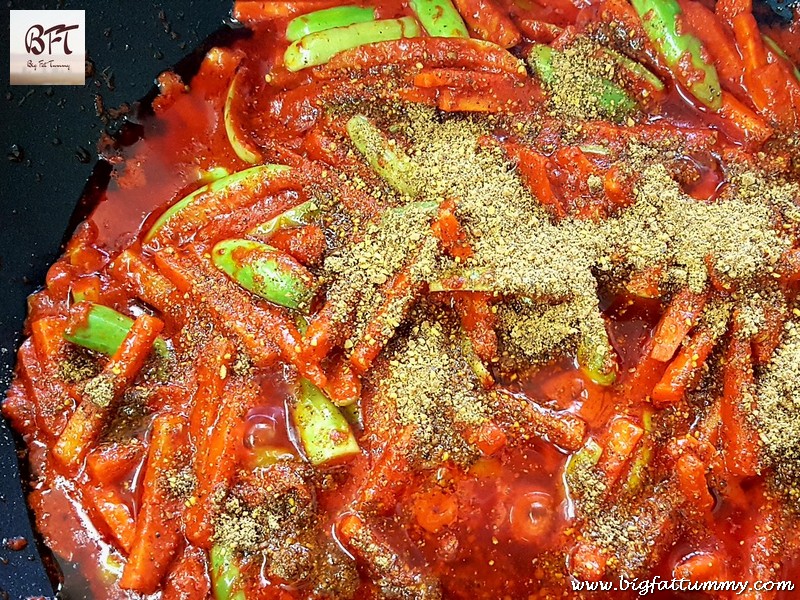 Making of Tendli and Carrot Pickle