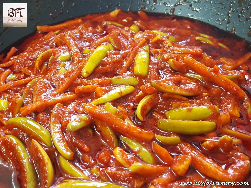 Making of Tendli and Carrot Pickle