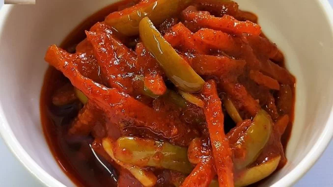 Carrot & Tendli Pickle 08 Tendli and Carrot Pickle