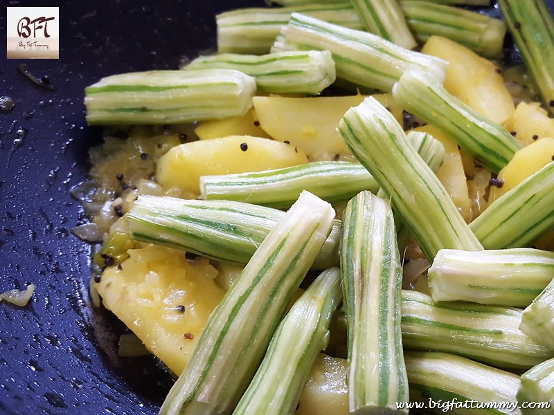 Preparation of Drumsticks and Potatoes