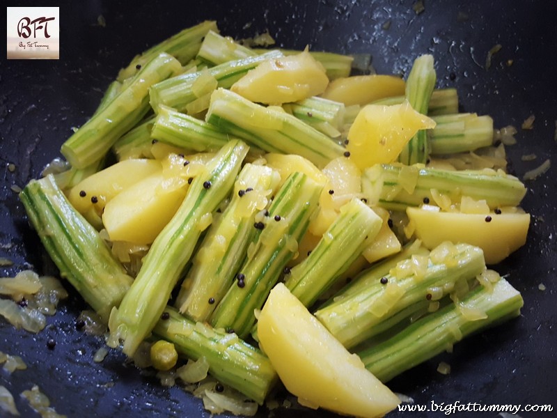 Preparation of Drumsticks and Potatoes