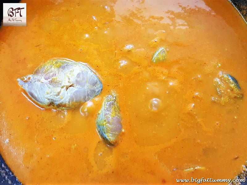 Preparation of Mangalorean Rawas Curry