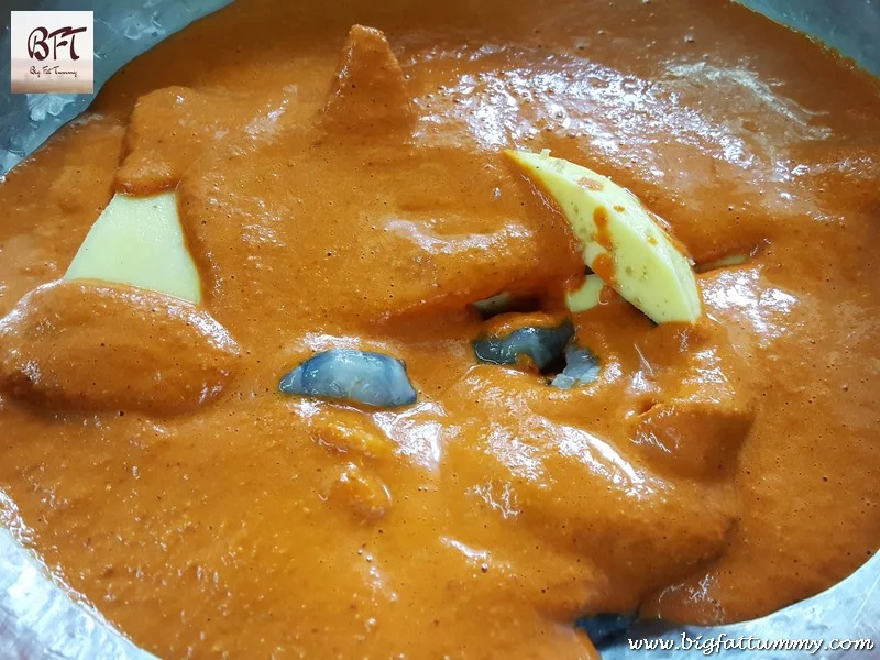 Preparation of Prawn and Raw Mango Curry