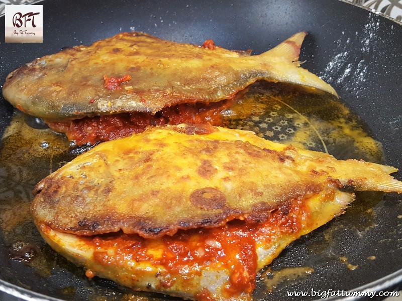 Making of Recheado Pomfret