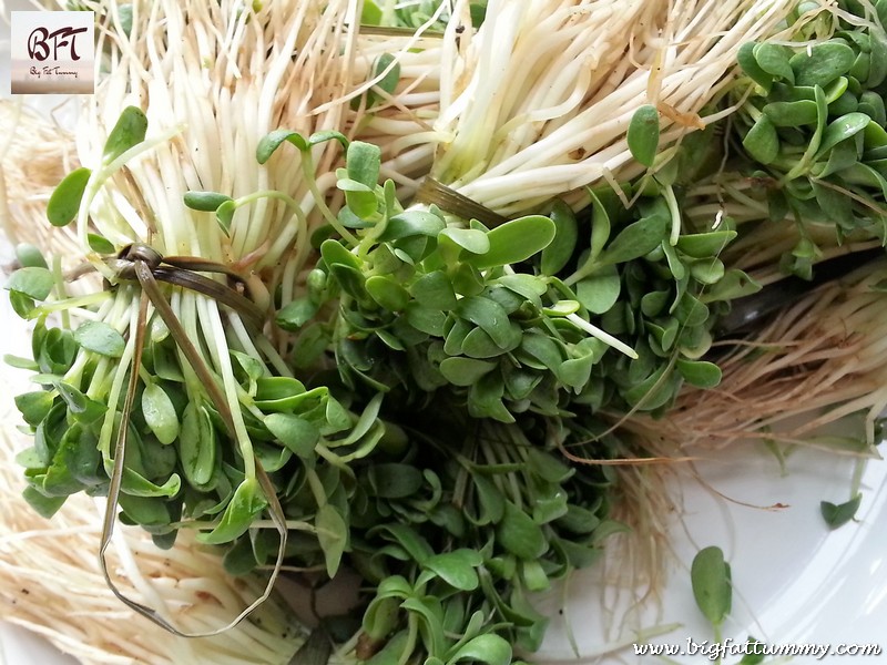 Making of Baby Methi Prawns Stir Fry