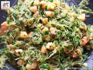 Baby Methi Prawns Stir Fry